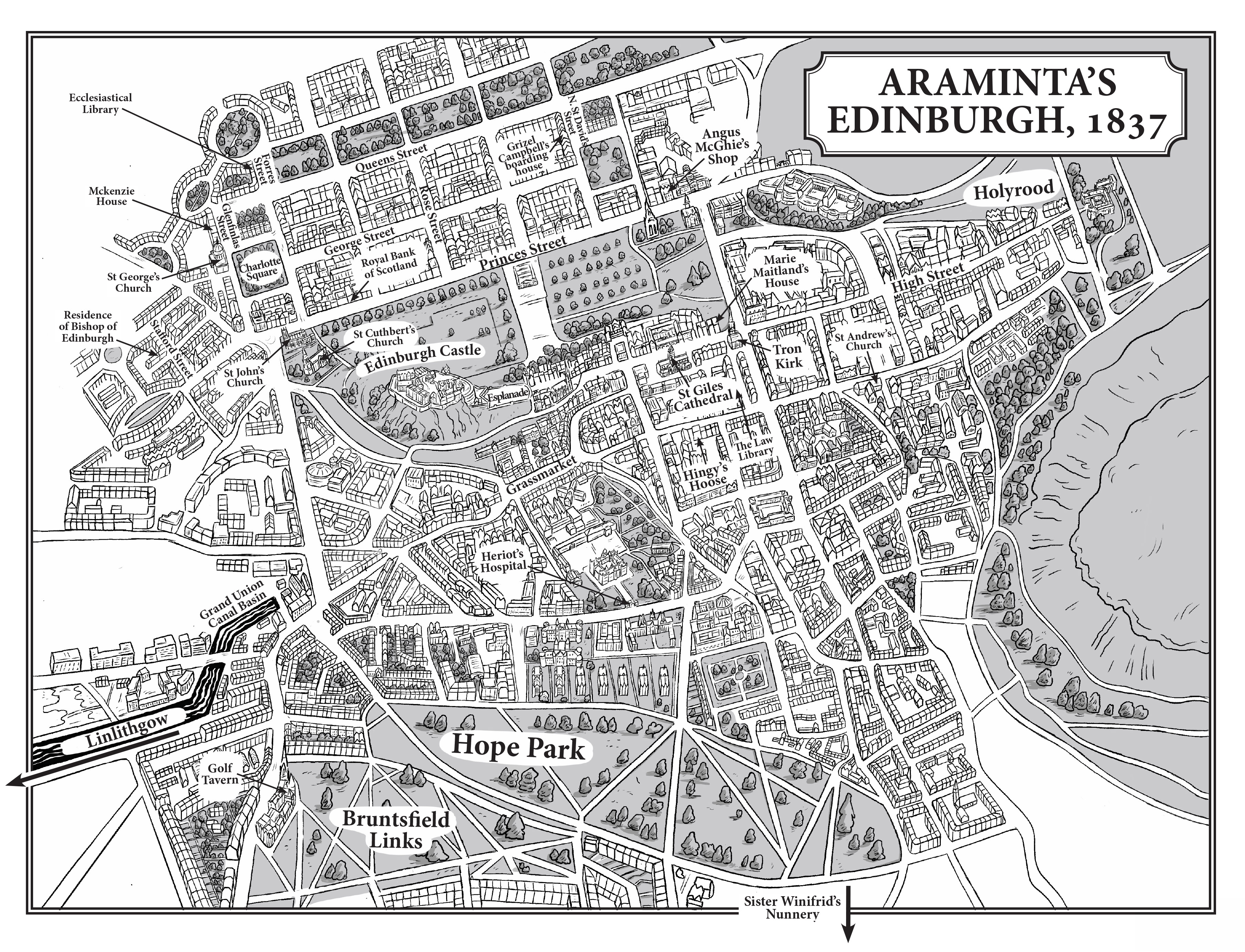 Map for 'The Jewel Keepers' by Sarah Sheridan